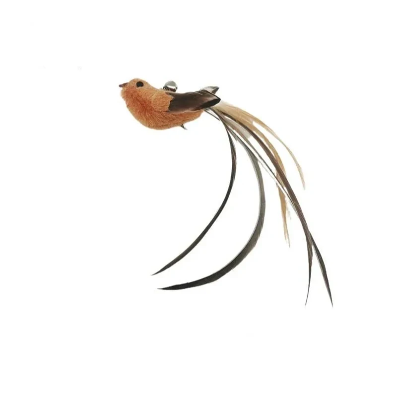 Varita para gatos con ventosa – Juguete de plumas y cascabel - imagen 5
