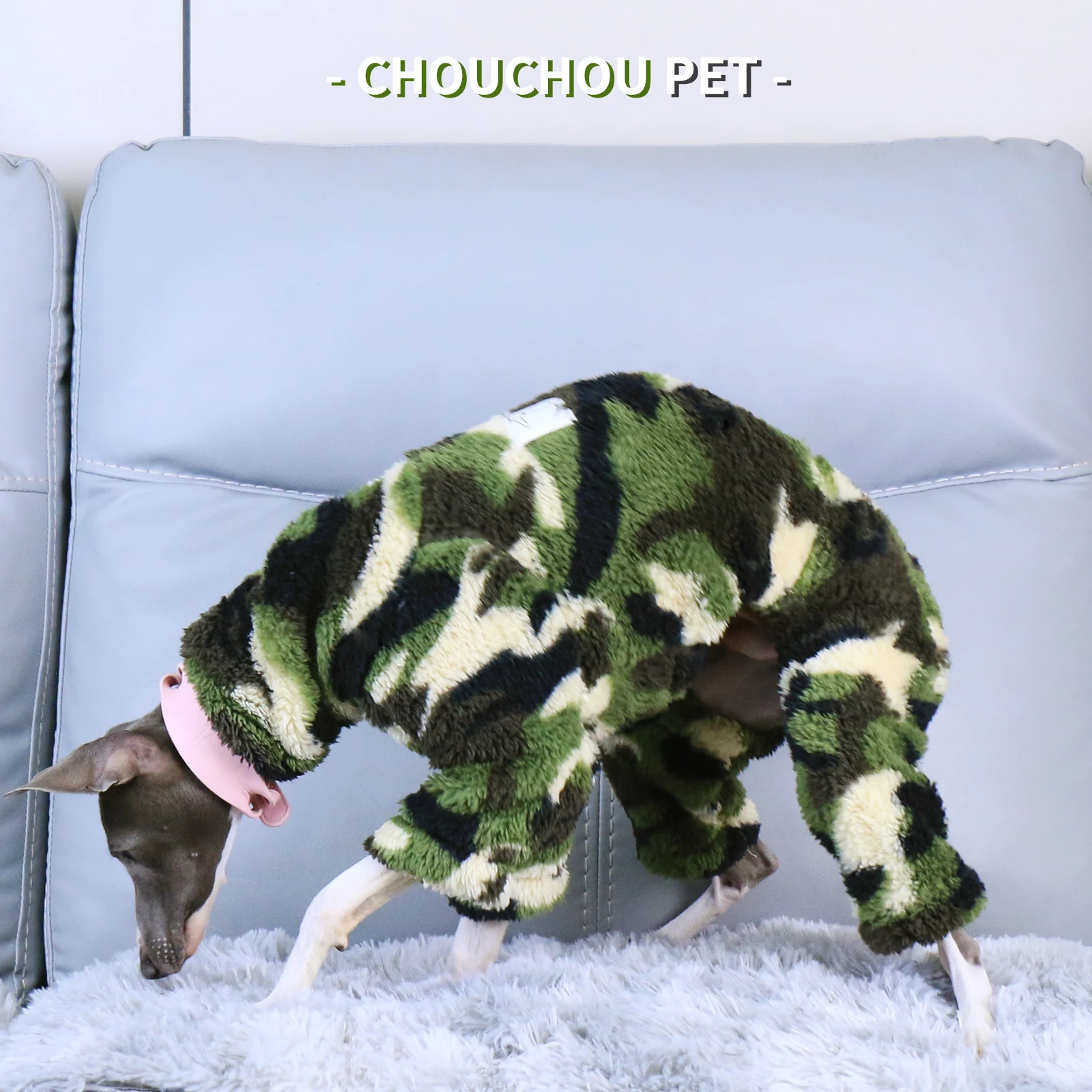 Pijama de cuello alto para cachorros de patas largas