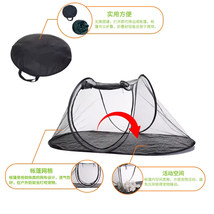 Tienda de campaña plegable para gatos y perros: corral y sala parto