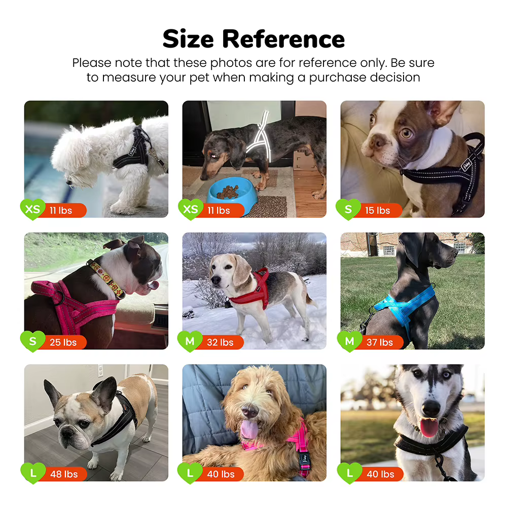 Arnés de pecho para perro antitirones – Chaleco acolchado reflectante - imagen 3
