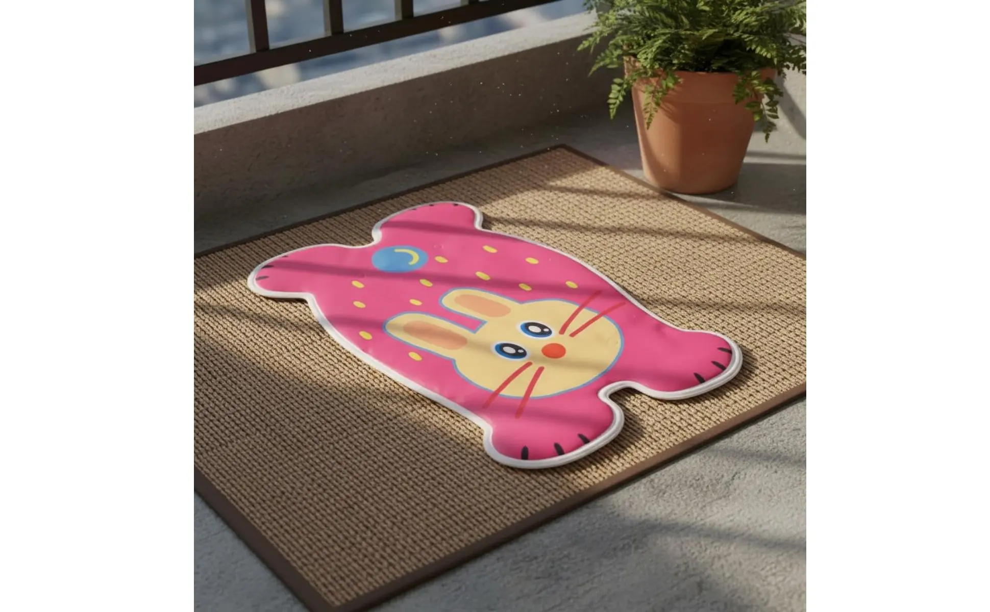 Alfombra para usar sobre cama de mascotas