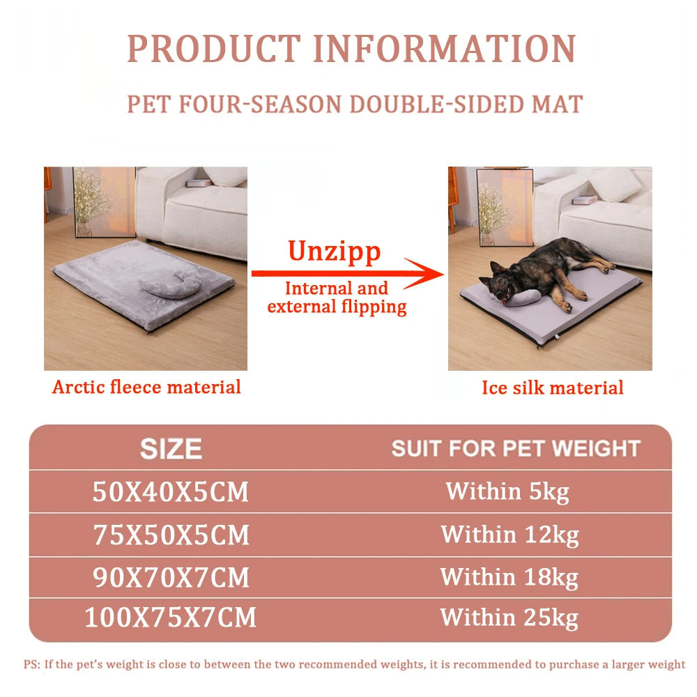 Cama para perros grande LANGXINGCS vista frontal