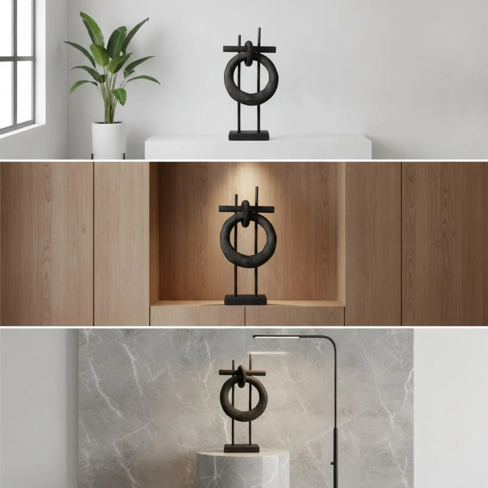 Adorno de mesa en resina con forma circular – Decoración para hogar de gato y perro - imagen 2