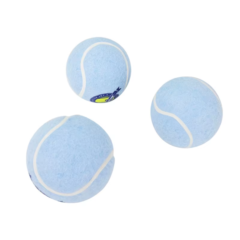 Pelota de goma y fieltro resistente para perros - imagen 3
