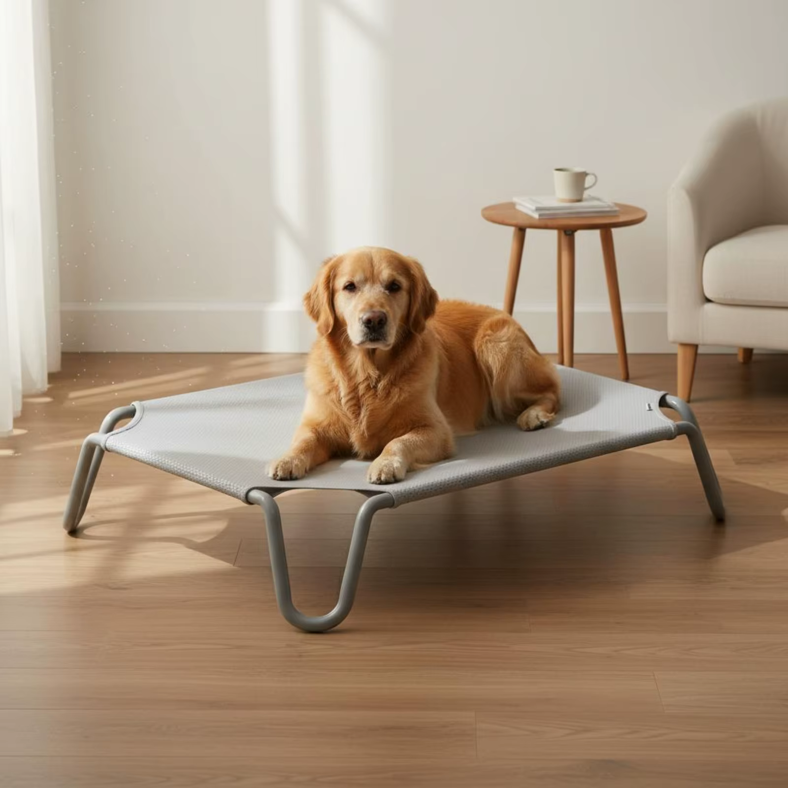 Cama elevada para gatos y perros: transpirable y resistente a arañazos