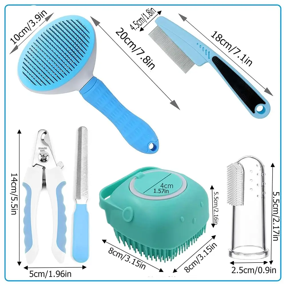 Conjunto grooming de mascotas