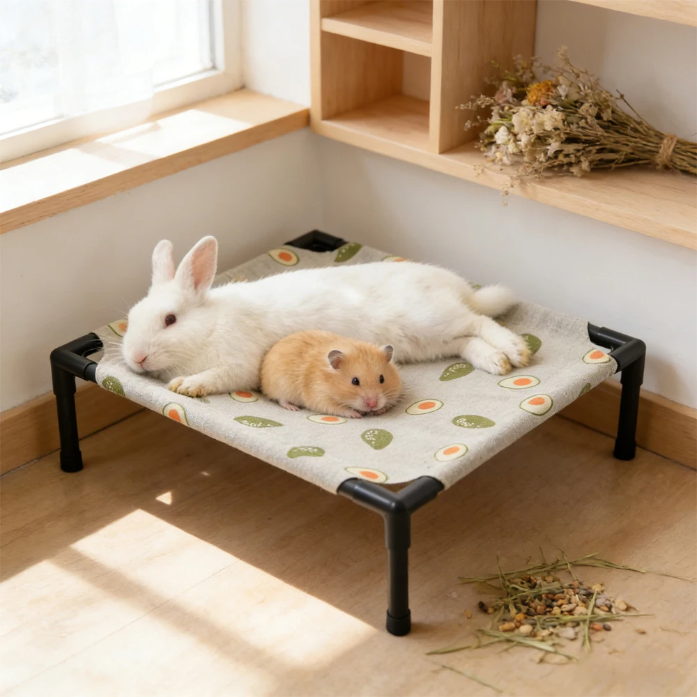 Cama elevada lavable con colchoneta fresca para gatos y perros - imagen 4