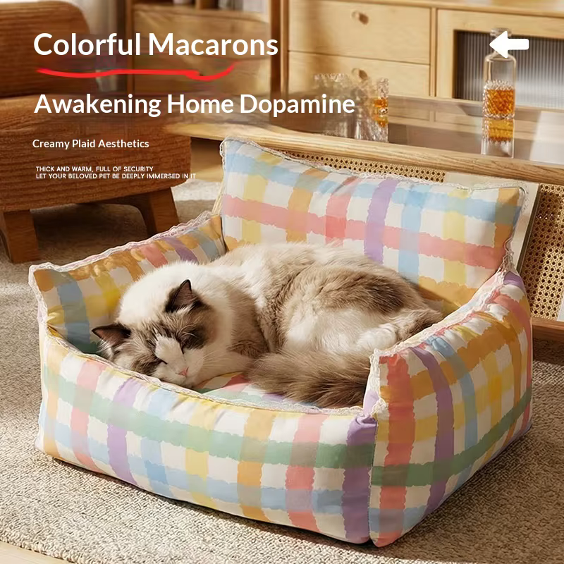 Alfombra cálida antideslizante lavable para gatos y perros pequeños - imagen 5