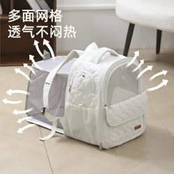 Mochila transportín ligera y transpirable para gatos y perros