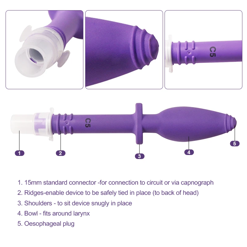 V-Gel Canack para intubación endotraqueal en gatos, vía aérea