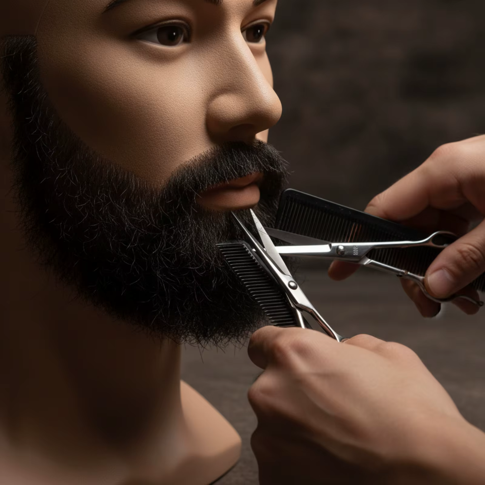 Maniquí Cabeza para Barberos – Maniquí Calvo Resistente para Peluquería - imagen 2