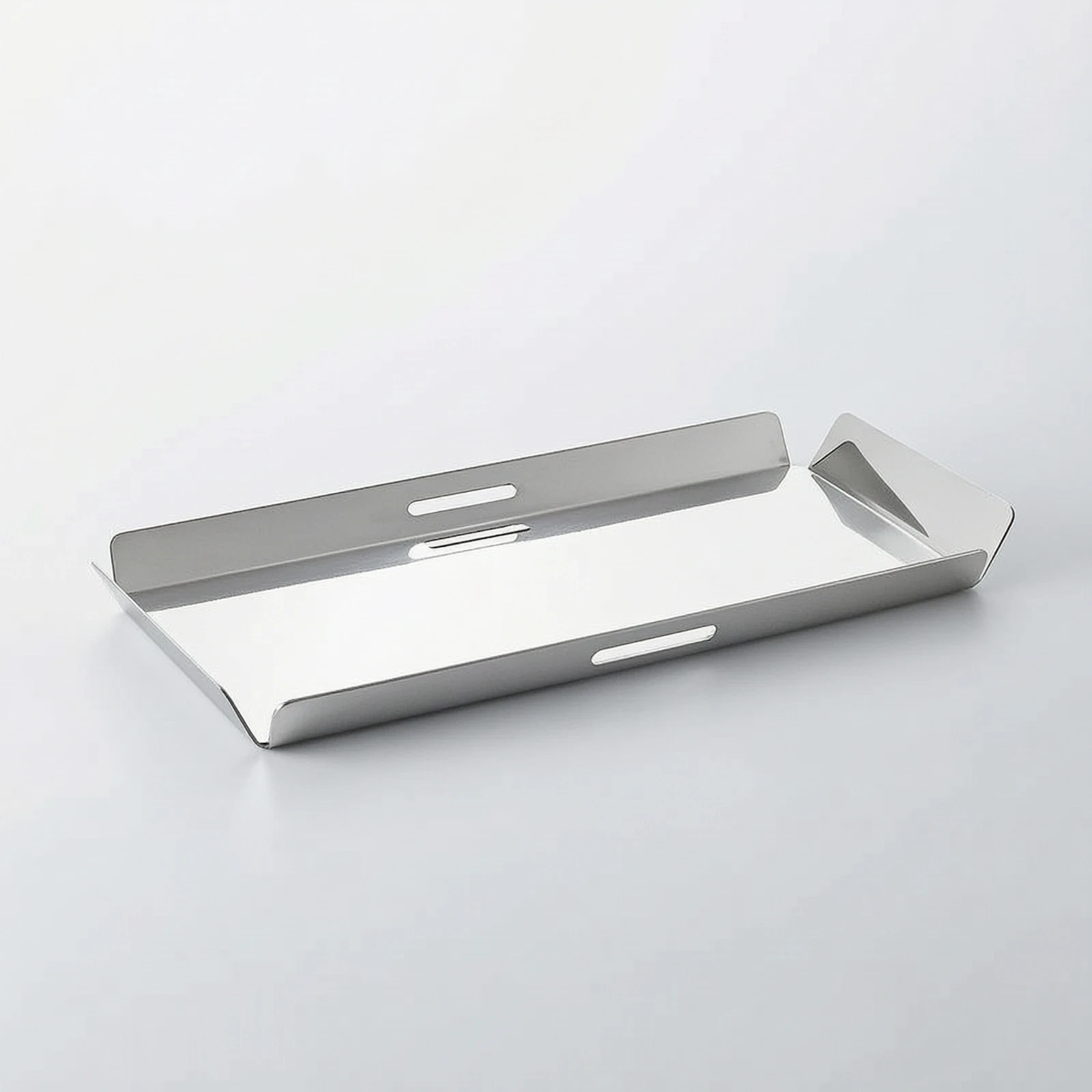 Comedero rectangular acero inoxidable con asas para gatos y perros - imagen 4
