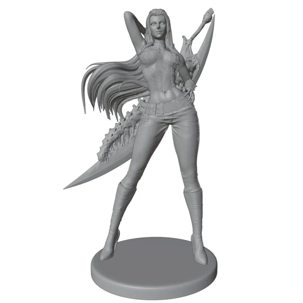 Figura de Anime a Escala 1/24 en Resina – Kit Miniatura DIY Sin Pintar - imagen 4