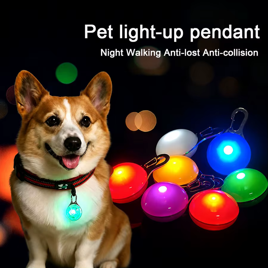 Collar LED recargable USB para perro – luz intermitente - imagen 4
