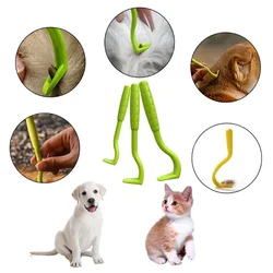 Pinza y gancho para quitar pulgas y garrapatas en gatos y perros
