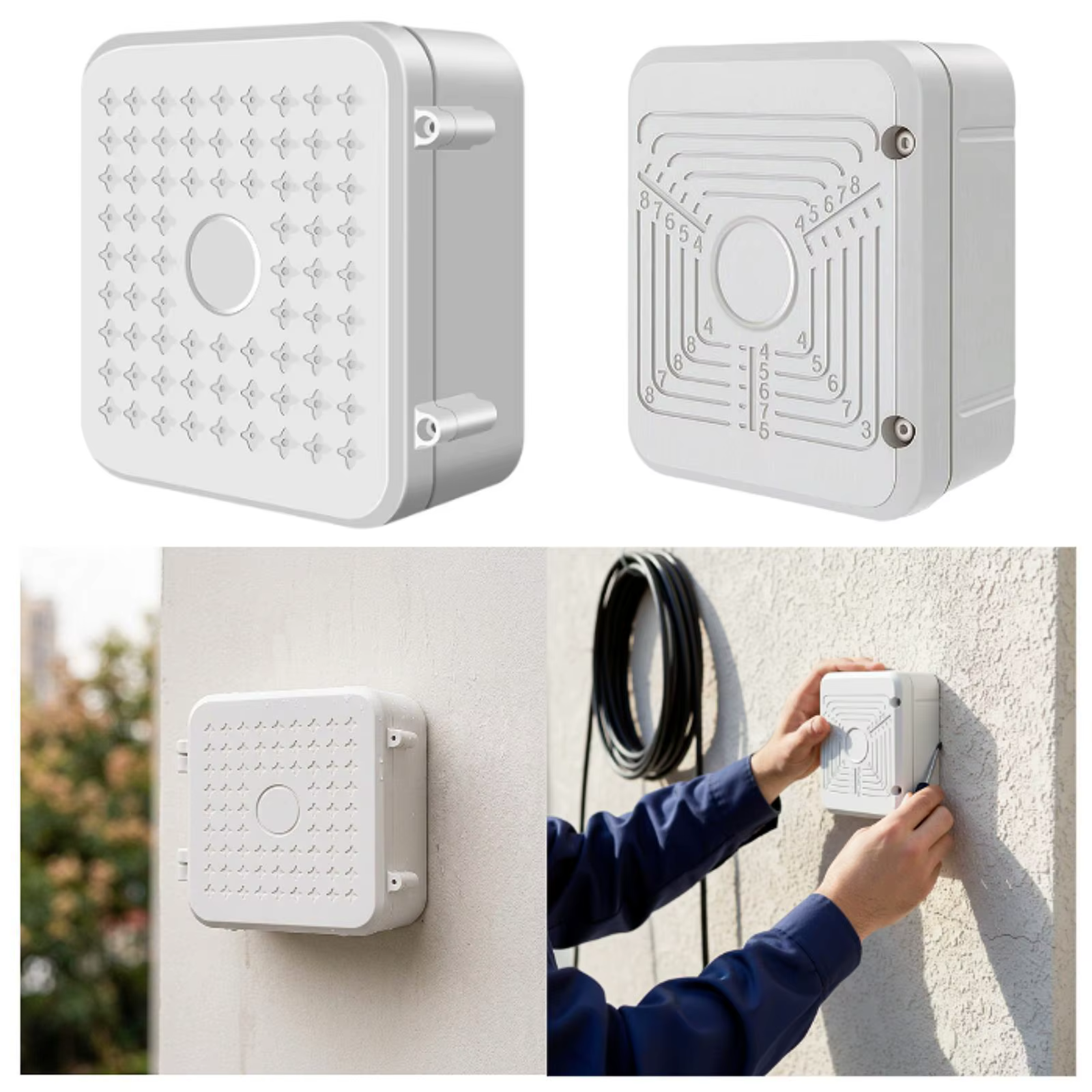 Caja eléctrica impermeable con tapa para cables, gatos y perros - imagen 2