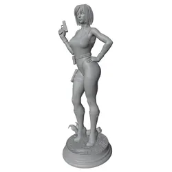 Figura de personaje de anime 3D gris para decoración de habitación