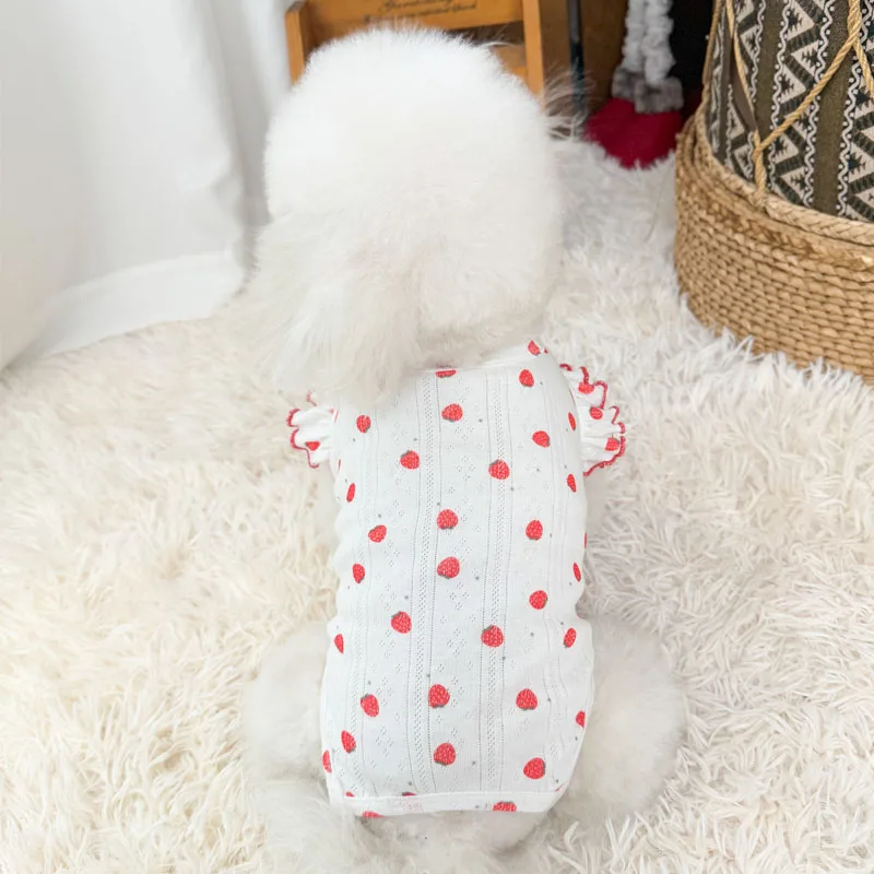 Overol para Yorkie estampado de perro