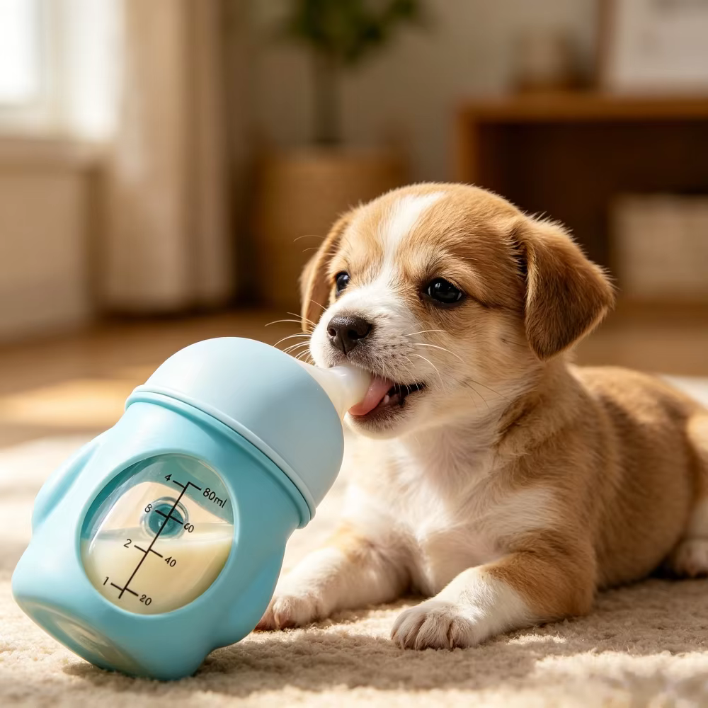 Biberón anti-asfixia para cachorros y gatitos recién nacidos - imagen 3