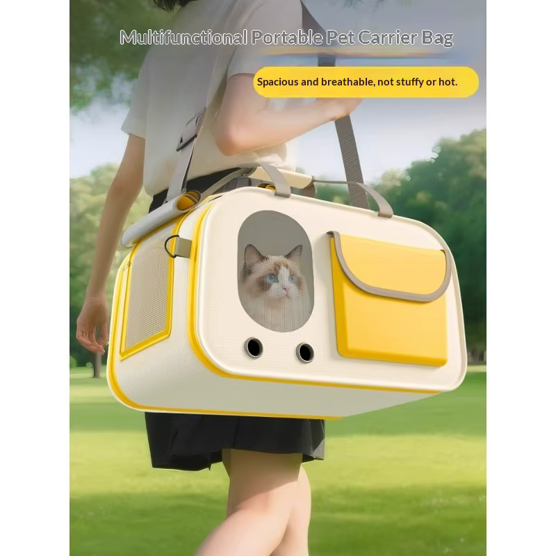 Mochila transportadora de viaje para gatos y perros mini transpirable