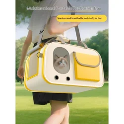 Mochila transportadora de viaje para gatos y perros mini transpirable