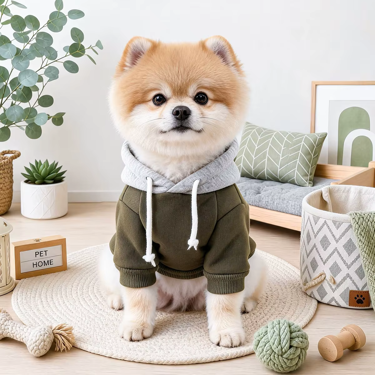 Sudadera con Capucha para Perros Pequeños – Chaqueta Otoño e Invierno - imagen 2