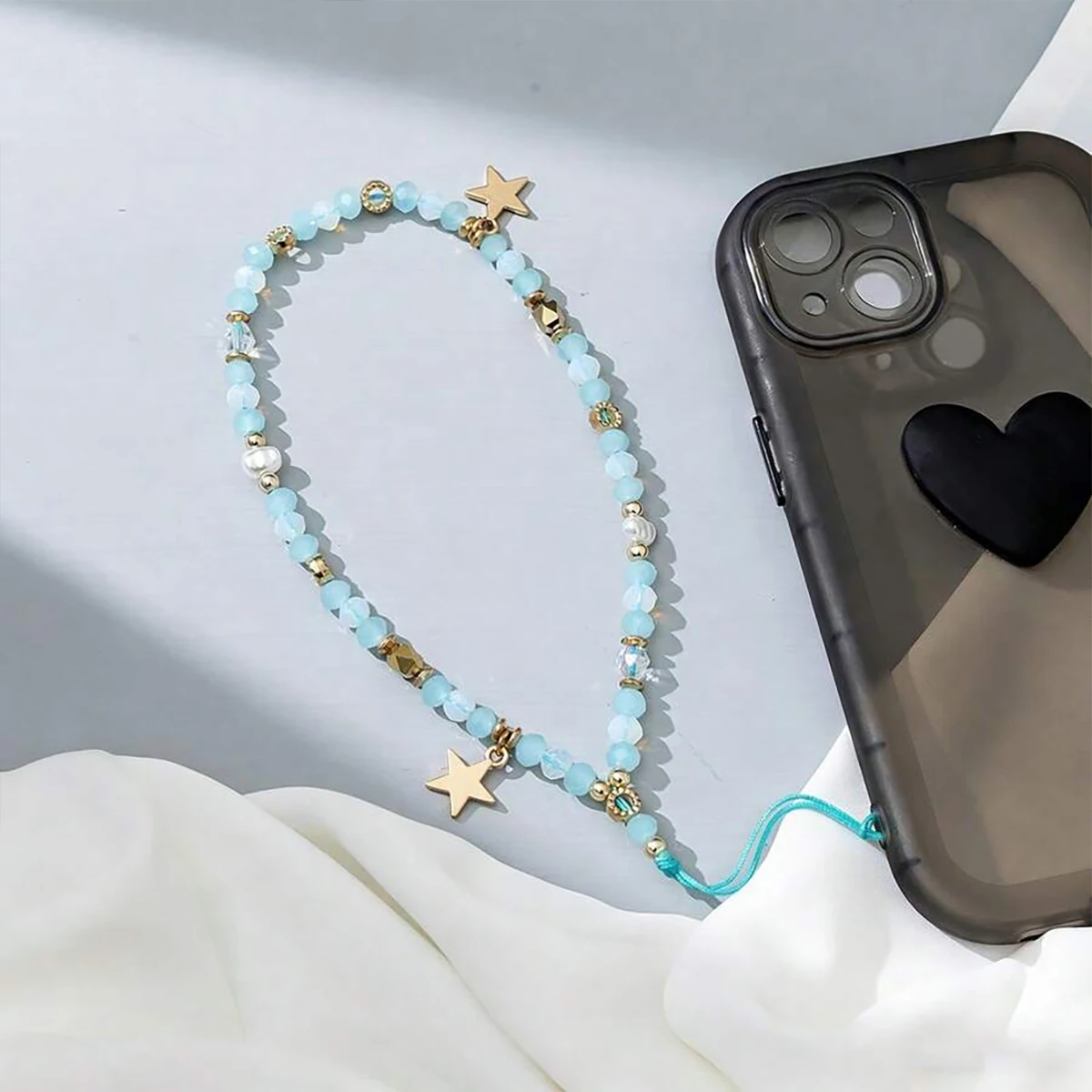 Cadena para teléfono con colgante estrella – Cordón accesorio moda - imagen 5