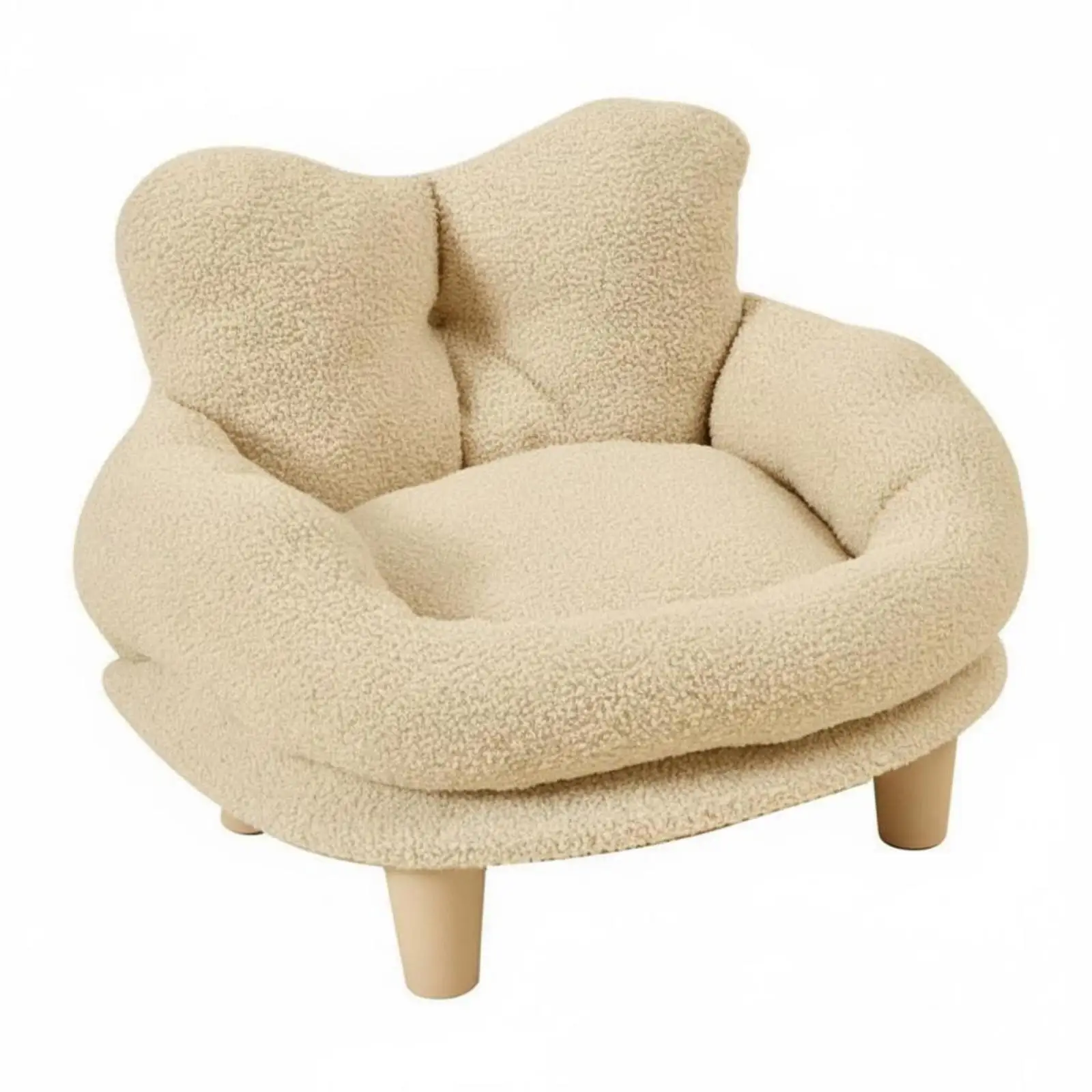 Cama Corazón en Felpa Teddy para Perros y Gatos – Lavable y Desmontable - imagen 5