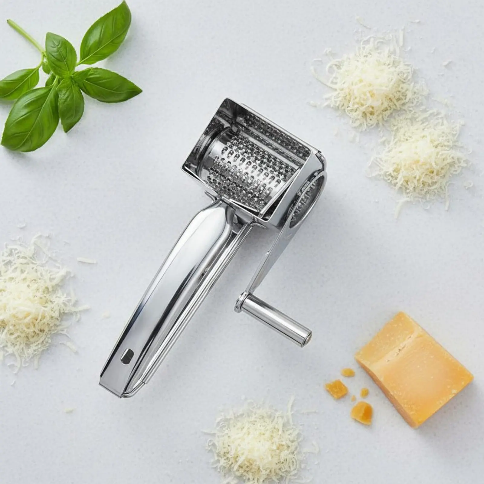 Rallador giratorio de queso manual fácil de usar para cocinar - imagen 3