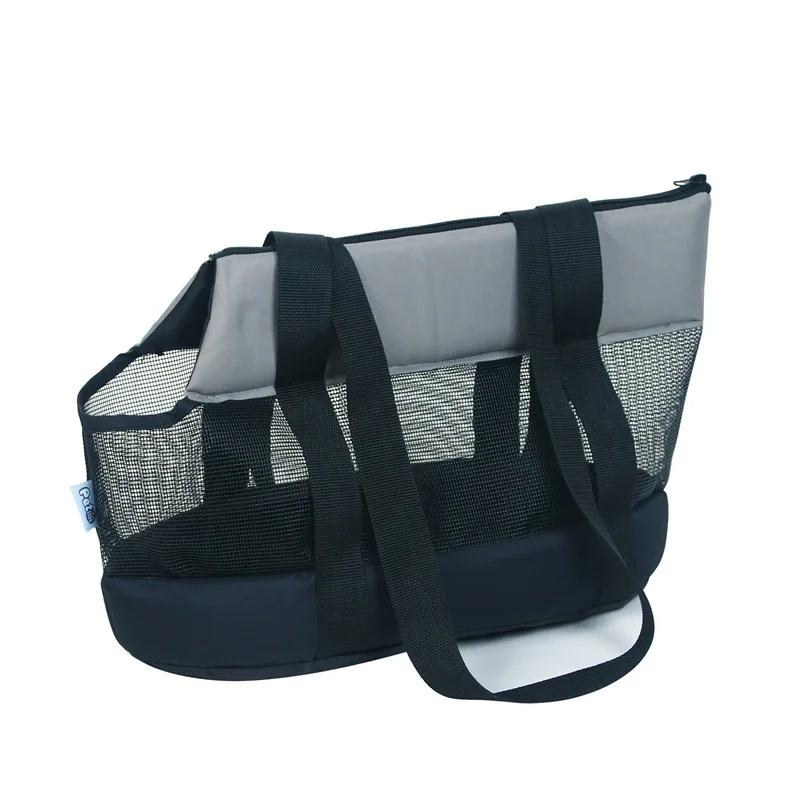 Bolso de transporte plegable de malla para perros y gatos con asa - imagen 2