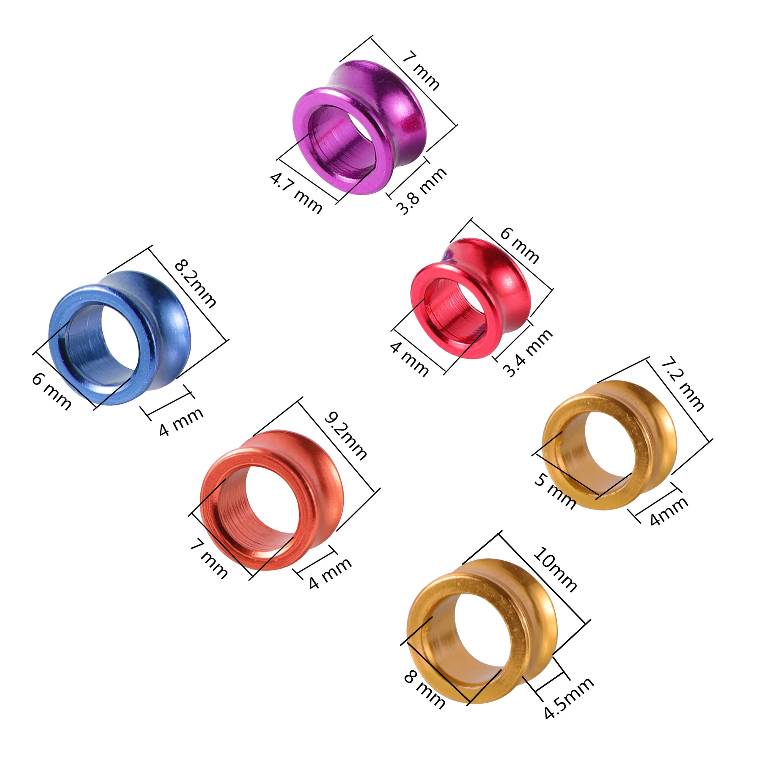 Colores aleatorios del anillo