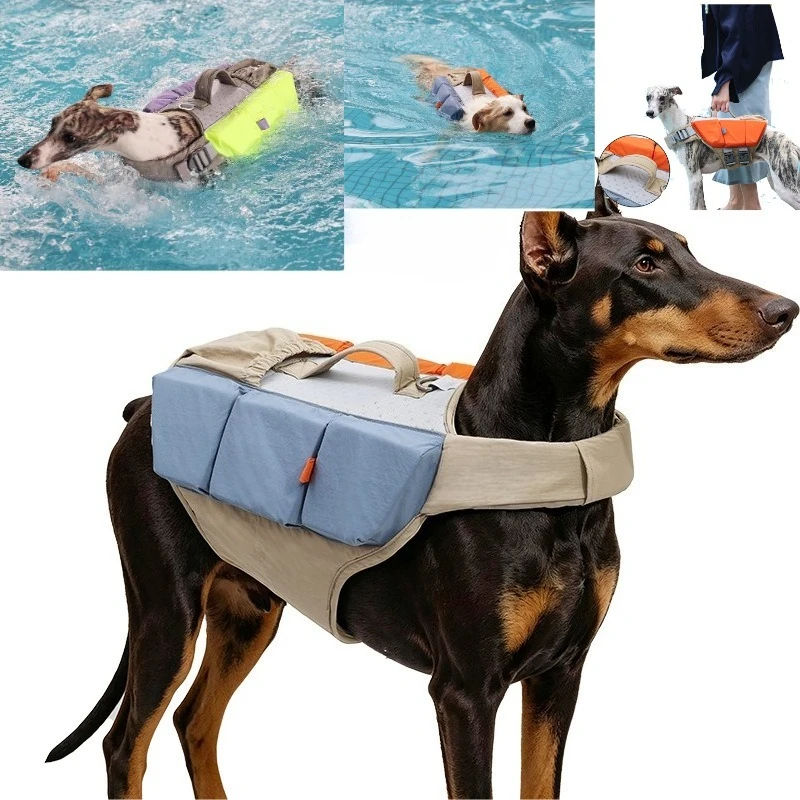 Chaleco salvavidas ajustable para perros grandes – Natación y seguridad - imagen 3