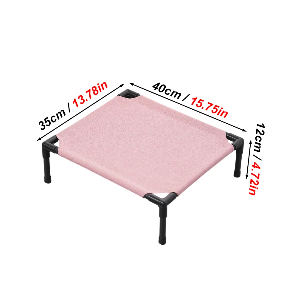 Cama elevada lavable con colchoneta fresca para gatos y perros - imagen 2