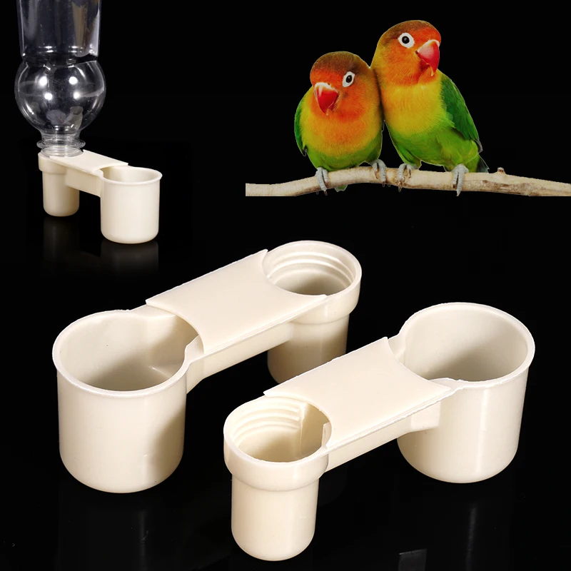 Bebedero automático de plástico para jaulas de loros y palomas - imagen 4