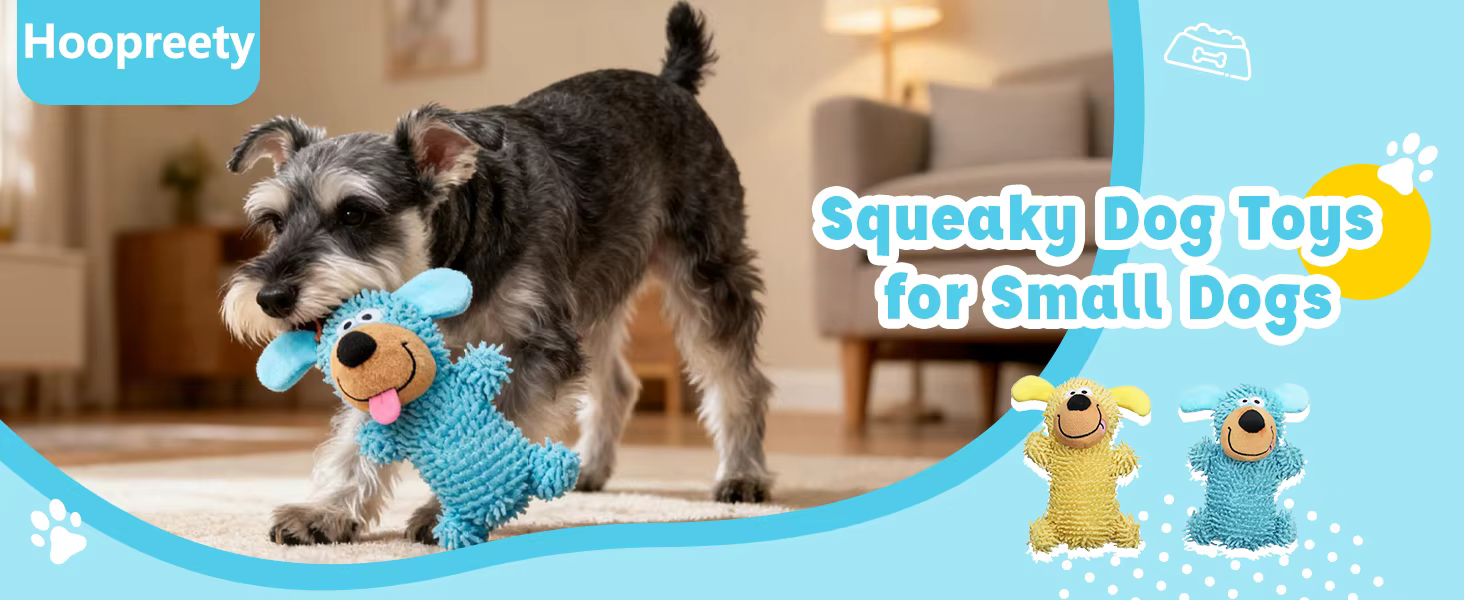 Juguete chirriante de peluche para perros