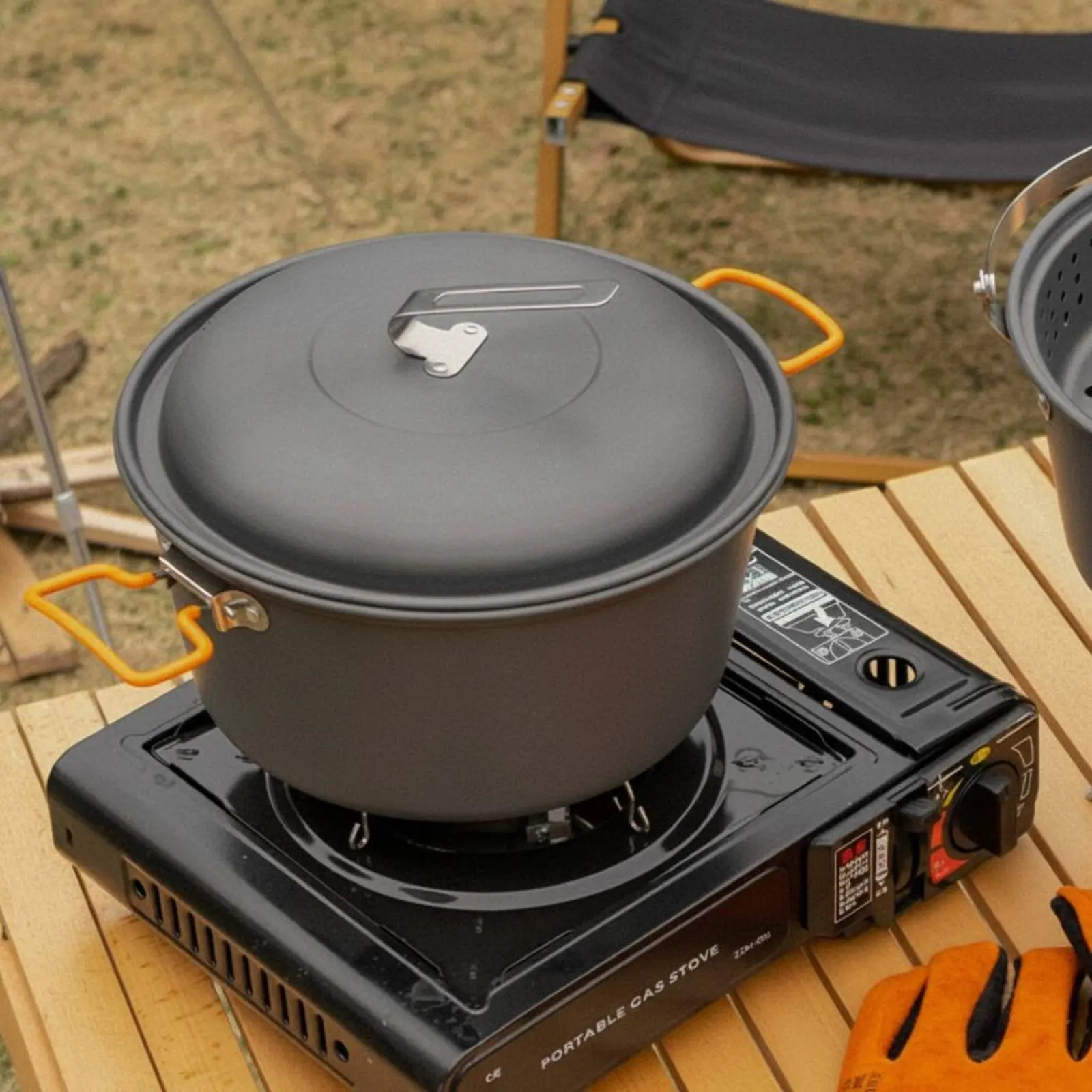Olla colgante ultraligera antiadherente para gatos y perros camping