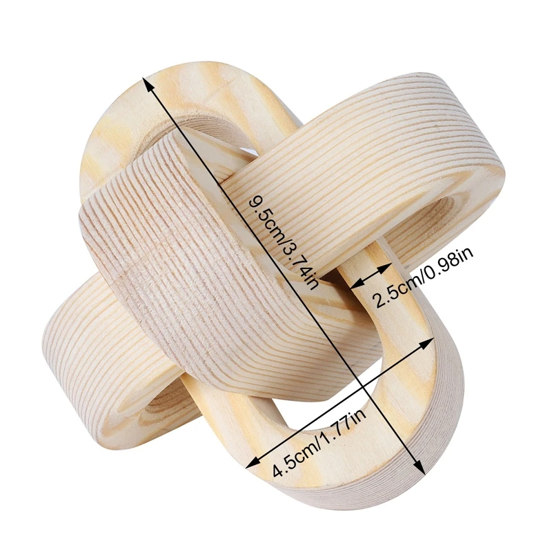 Nudo de madera natural estilo bohemio para decoración del hogar