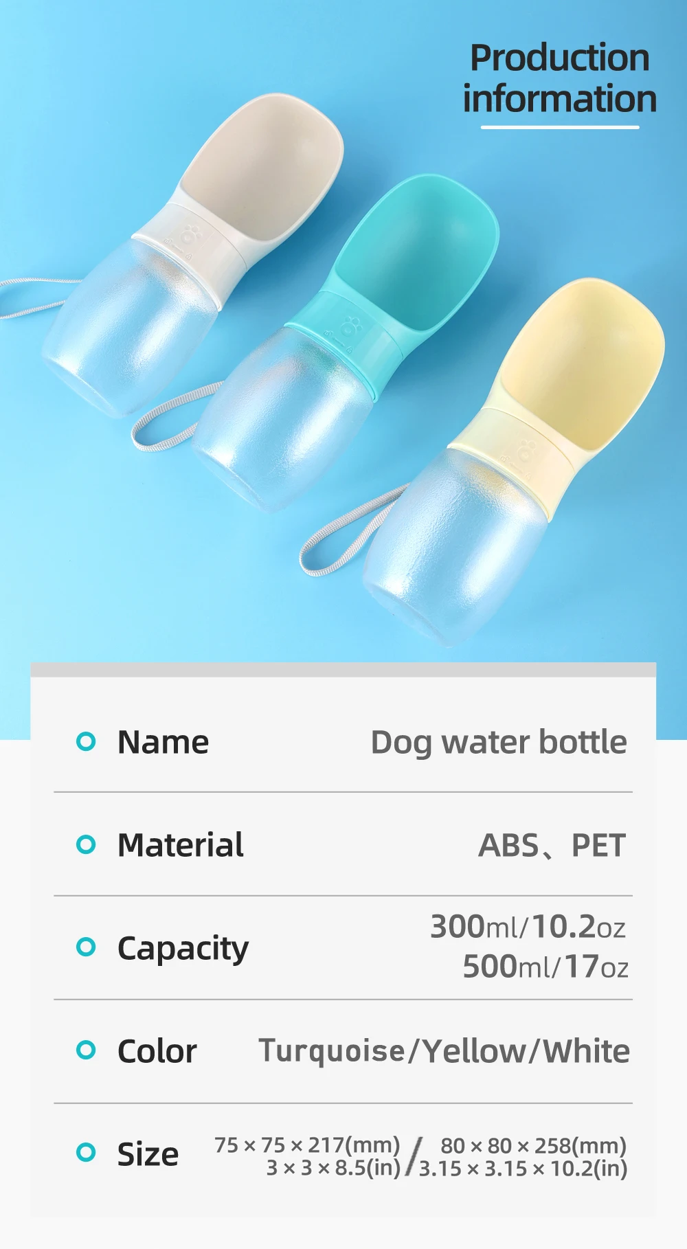 Tazón portátil para perro pequeño