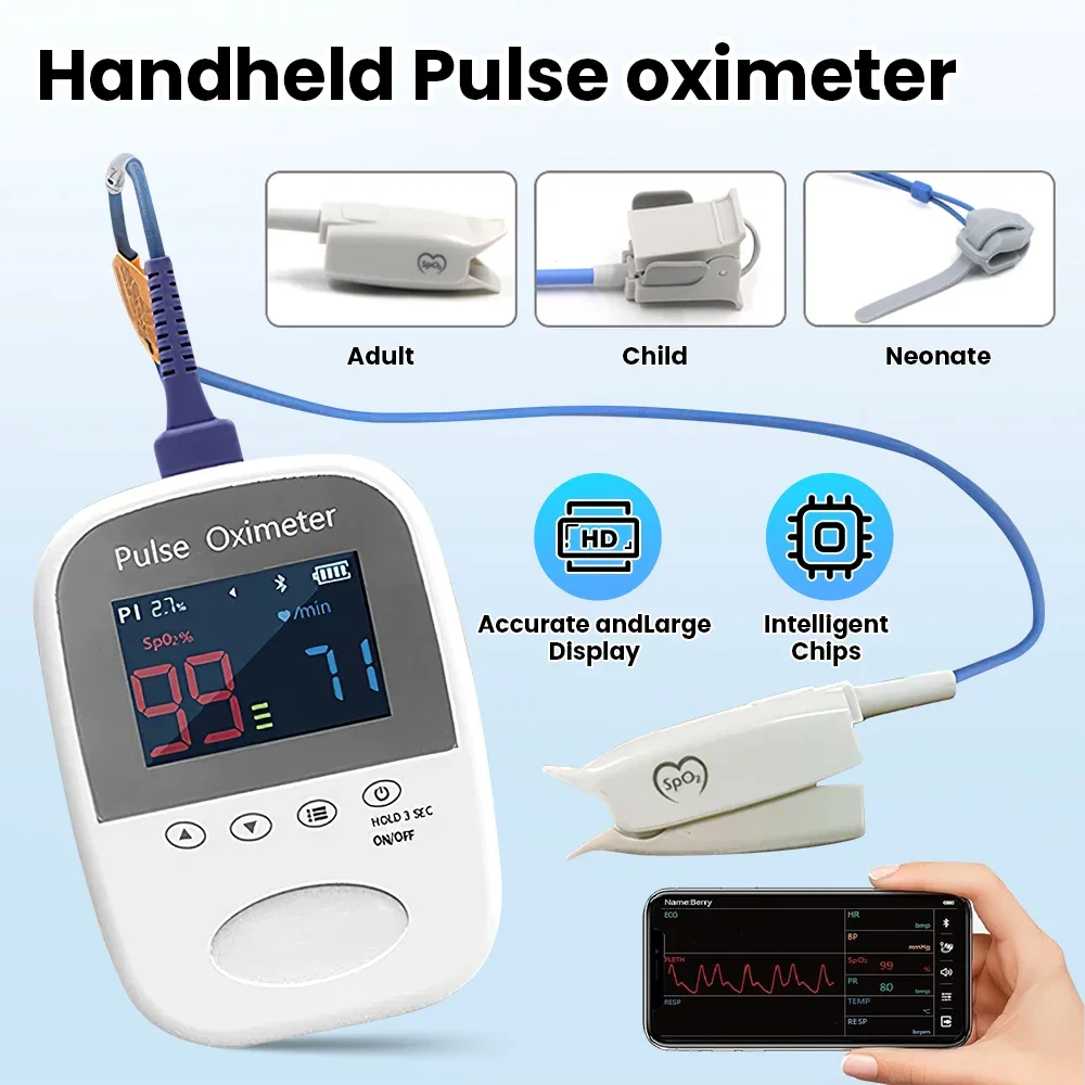 Oxímetro Sinohero BM1000A con sonda neonatal