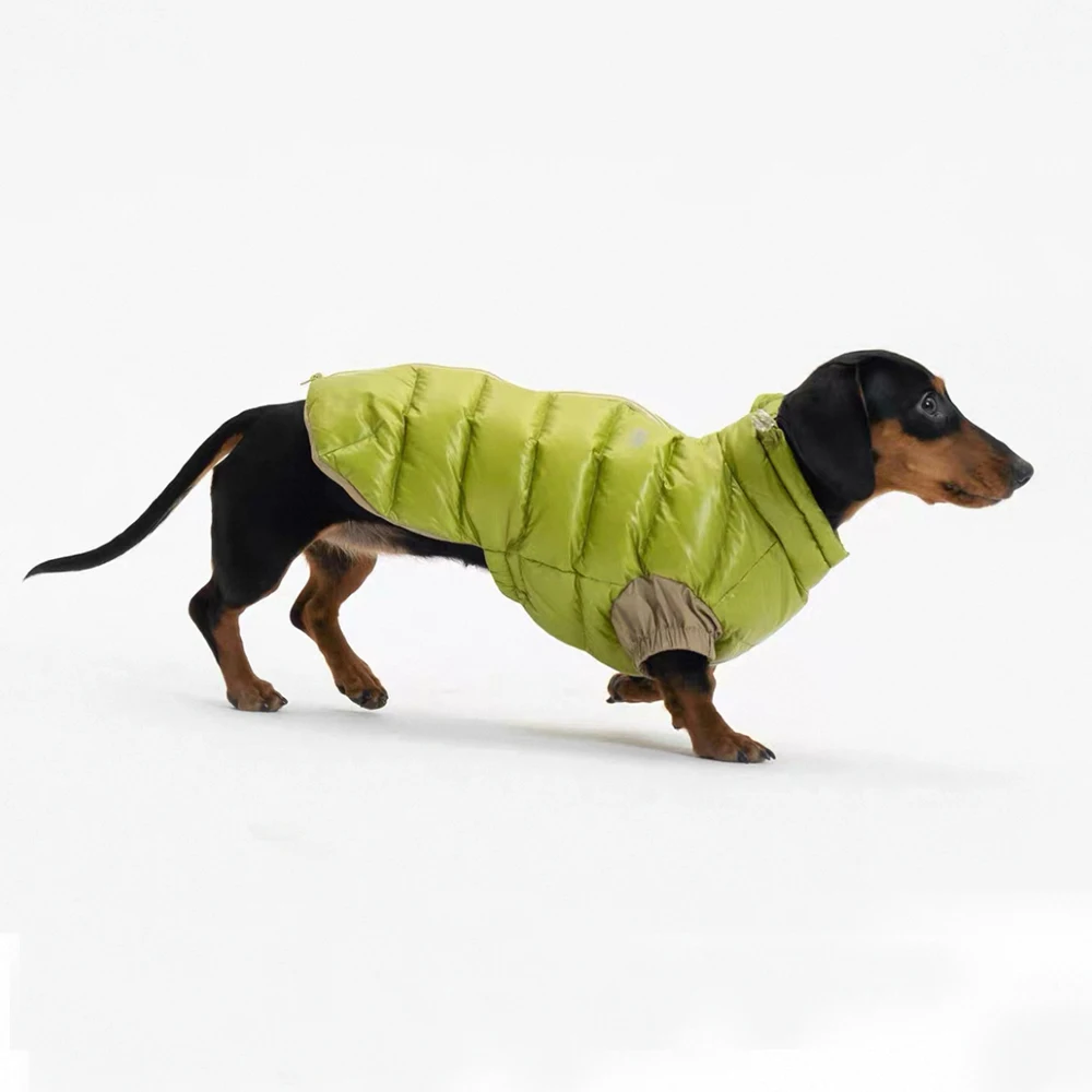 Abrigo impermeable y cortaviento de invierno para perros salchicha