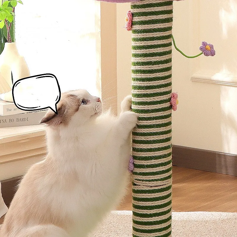 Torre juegos gatos con rascador sisal y plataformas - imagen 5