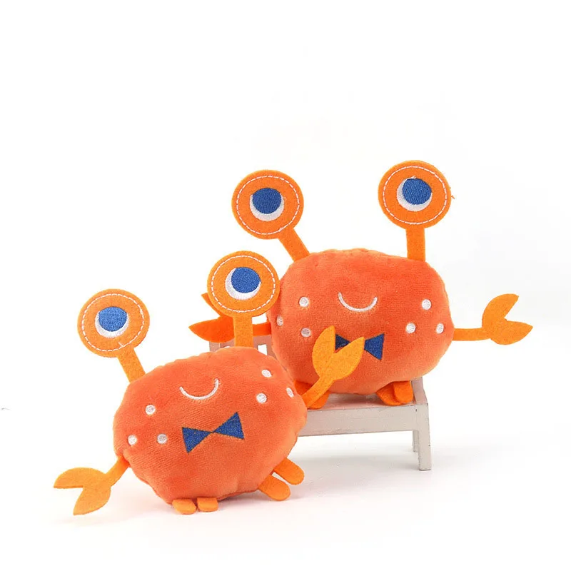 Juguete de peluche chirriante de cangrejo para perros y gatos - imagen 2