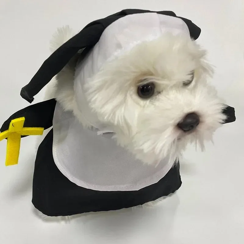 Disfraz de Monja para Perro - Traje Completo para Halloween - imagen 4