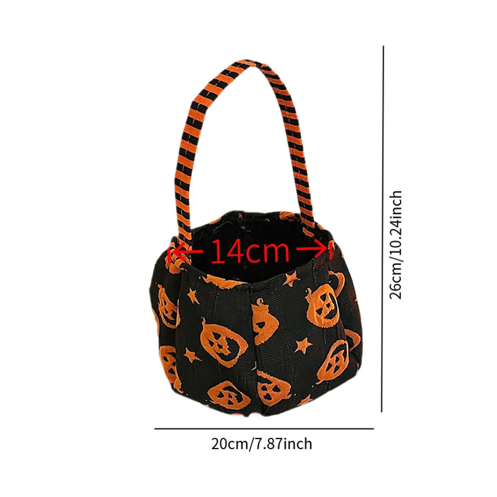 Cubo para dulces de Halloween para niños – Bolsa festiva ligera de desfile - imagen 4