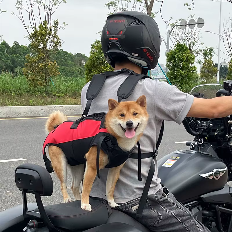 Mochila Bicicleta Perro Transpirable con Arnés Ajustable - imagen 5