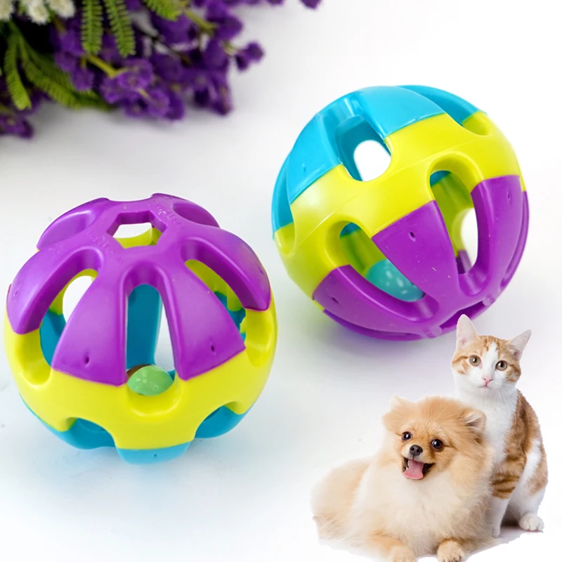 Pelotas con campana para gatos y perros – Juguete interactivo - imagen 2