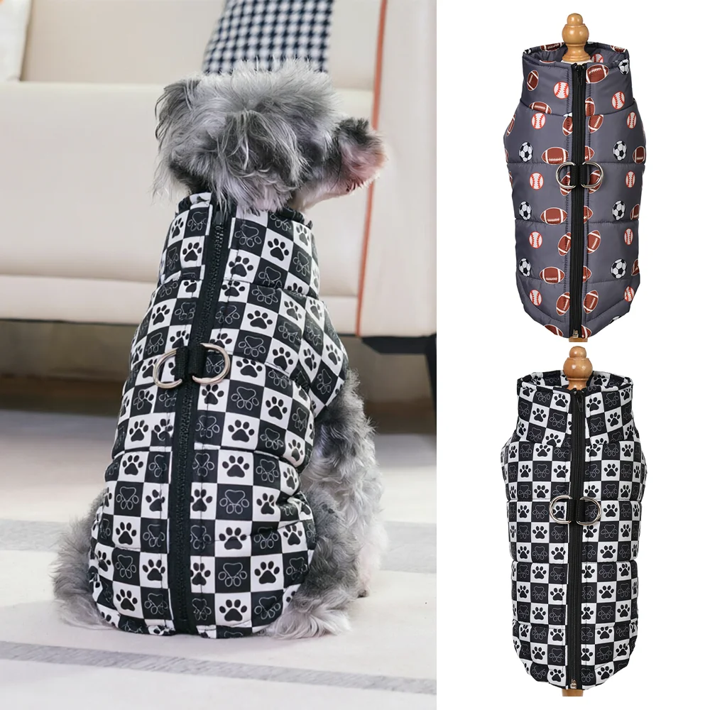Chaqueta impermeable para perros y gatos 2 patas con estampado - imagen 3