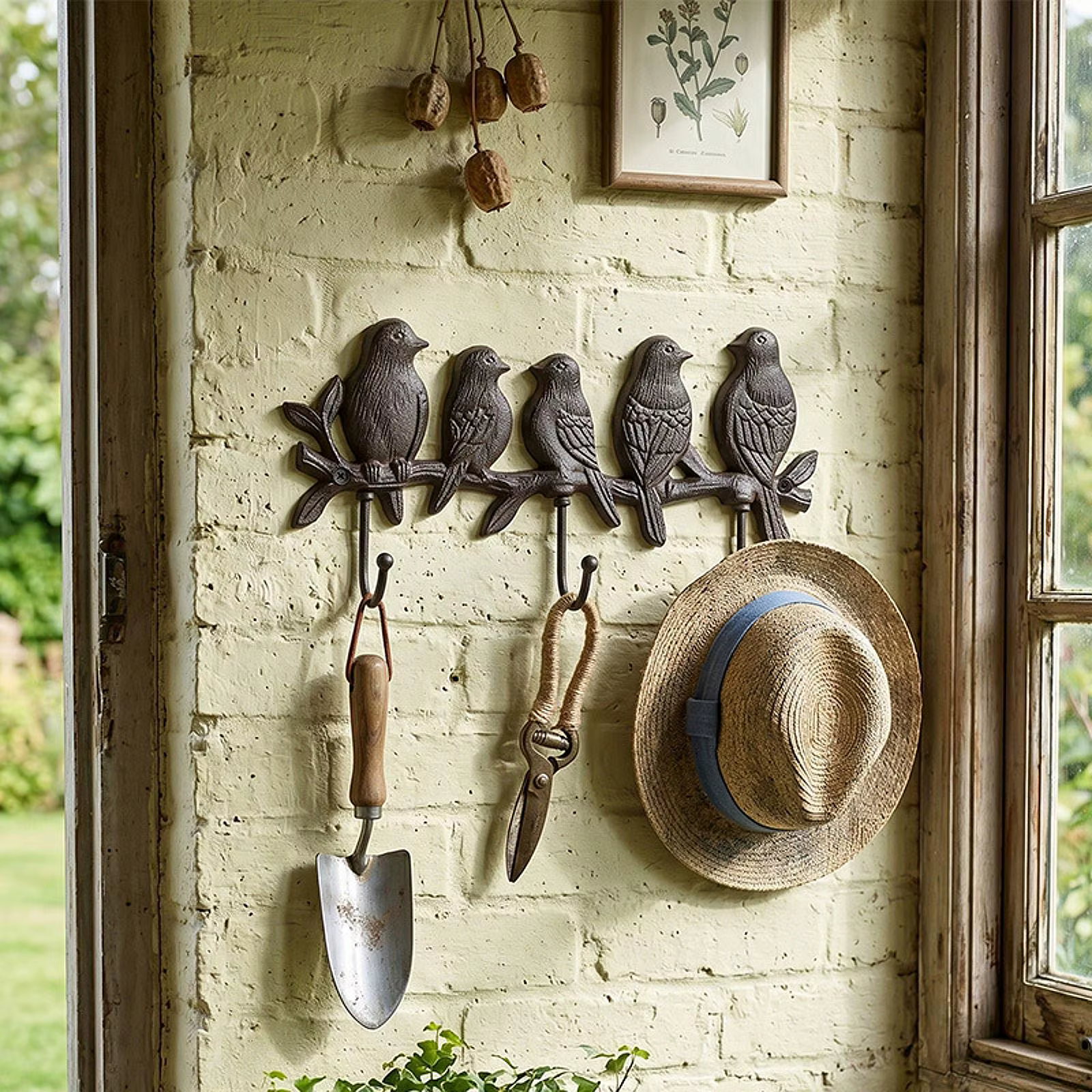 Perchero Decorativo con Diseño de Pájaro – Colgador para Llaves y Bolsos - imagen 4