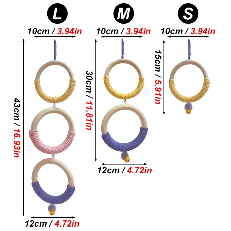Detalle de los anillos de madera