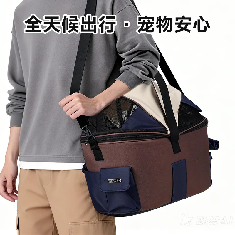 Bolsa transporte plegable capacidad para perros y mascotas en bici - imagen 5